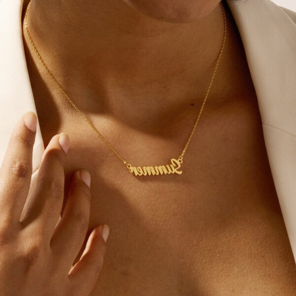 Personalized necklace 18K gold-plated personalized name necklace, birthday gift, Mother's Day gift - Image 4