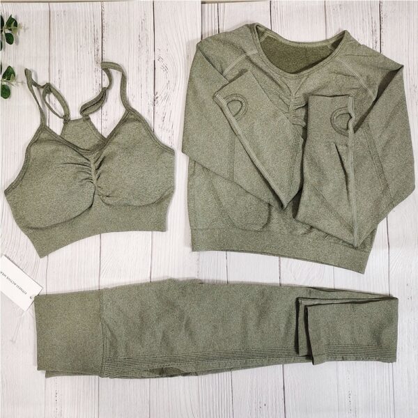 Yoga Clothing Set Sports Suit Women Sportswear Sports Outfit Fitness Set Athletic Wear Gym Seamless Workout Clothes For Women - Image 34
