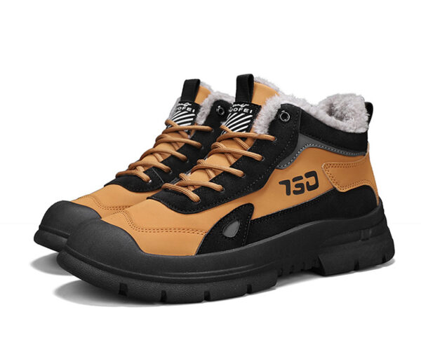 Winter fleece warm Martin boots men's casual sports versatile Korean version anti cold snow boots - Image 2