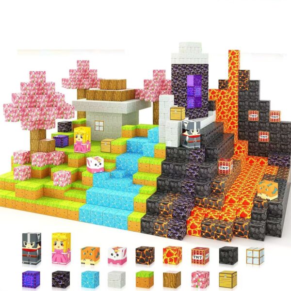 Magnetic cube Children's Educational Puzzle Assembly Toy Gift - Image 4
