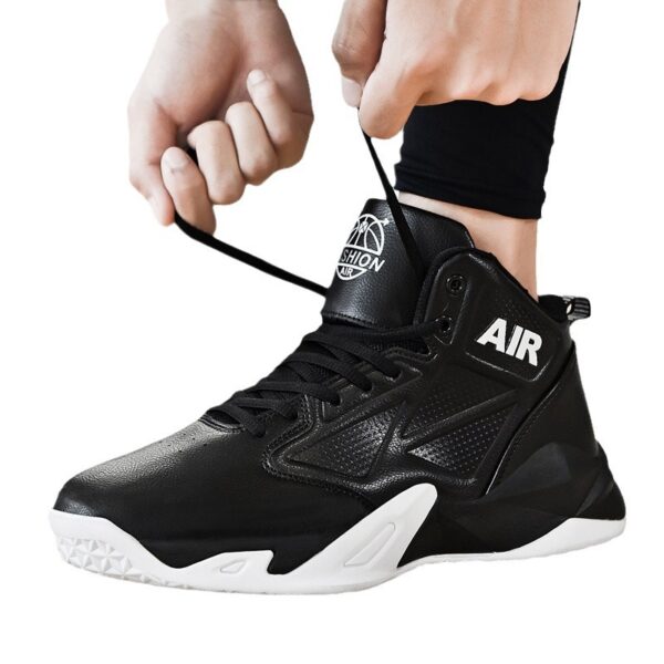 Basketball shoes casual sports running shoes mid top combat boots practical sneakers - Image 5