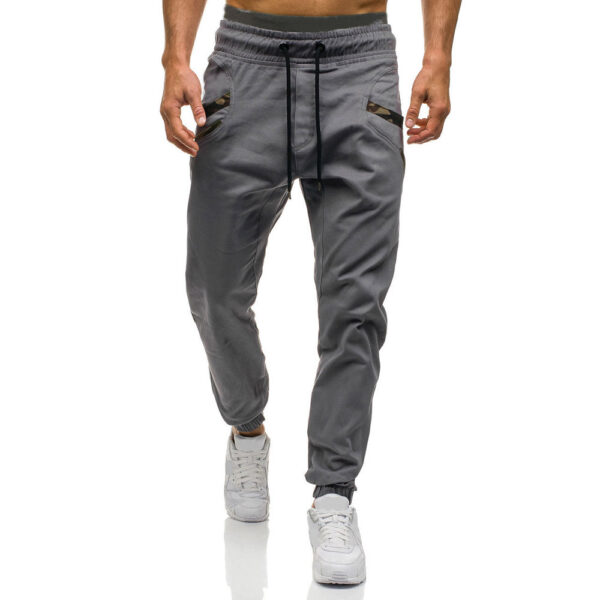 Fashion Men Gyms Pure color Pants Joggers Fitness Casual Long Pants Men Workout Skinny Sweatpants Jogger Tracksuit Trousers - Image 4