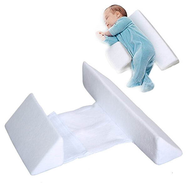 Baby side sleeping pillow shaped pillow anti head deviation removable and washable waist protection baby pillow - Image 2