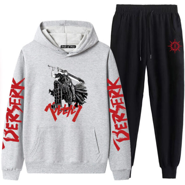 Bersek Sword Wind Legend Couples Sweatshirt Leggings Hooded Suit Men And Women Two-Piece - Image 2