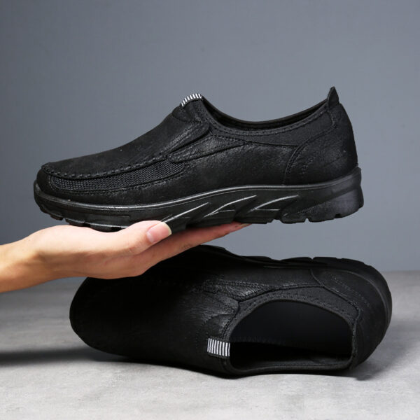 Men's shoes, fashionable and breathable, men's business shoes, British lazy shoes, dad's single shoes, casual shoes, men's shoes - Image 6