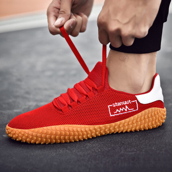 Spring and Summer Flying Woven Casual Shoes Large Men's Shoes Beathable Korean Forrest Gump Sneakers - Image 8