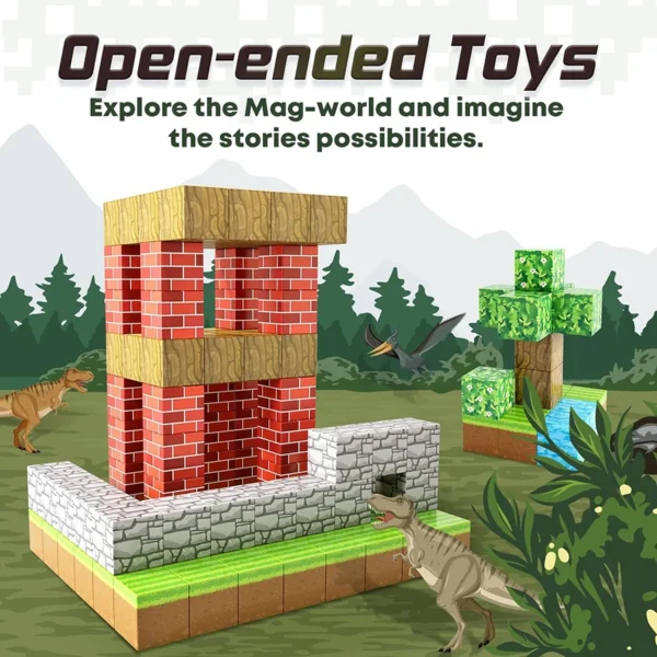 My World Magnetic Building Blocks Assembly Cube Building Magnetic Toys Mini Models Versatile Magnetic Blocks - Image 2