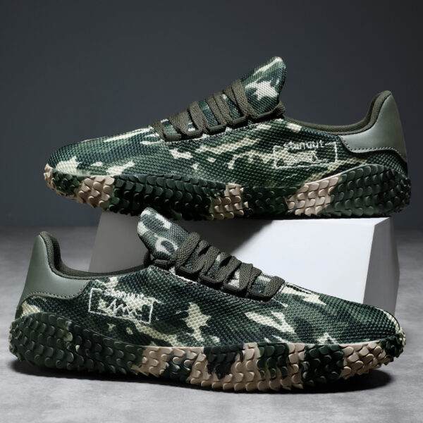 Spring and Summer Flying Woven Casual Shoes Large Men's Shoes Beathable Korean Forrest Gump Sneakers - Image 9