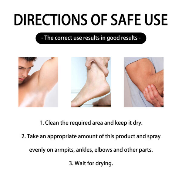 Antiperspirant, Underarm Sweat Odor Body Odor Cleansing Refreshing Fragrance Spray - Image 7