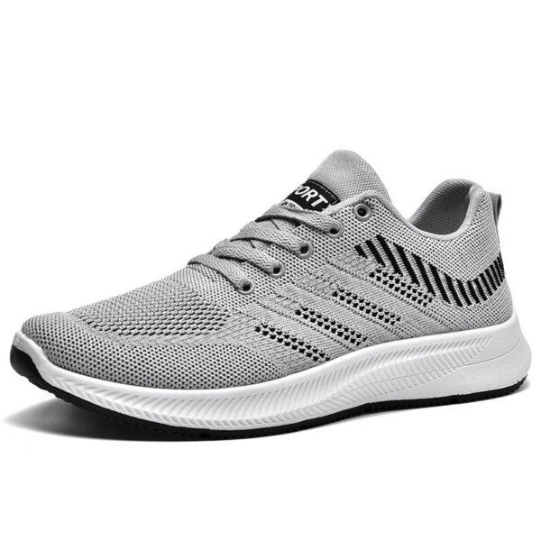 Men's soft soled comfortable running casual shoes Flyknit sports shoes Men's casual shoes - Image 5