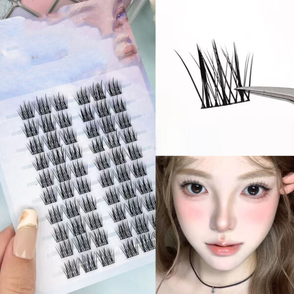Sunflower Comics Pure Desire Eyelash Simulation Natural Thickening Large Segmented Trilogy False Eyelash Laziness - Image 13