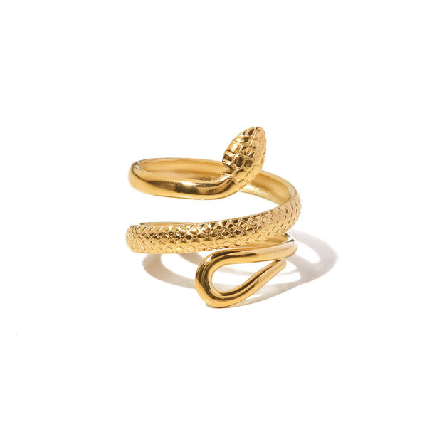 Retro style ring snake shaped ring women's ring fashionable temperament bracelet - Image 5