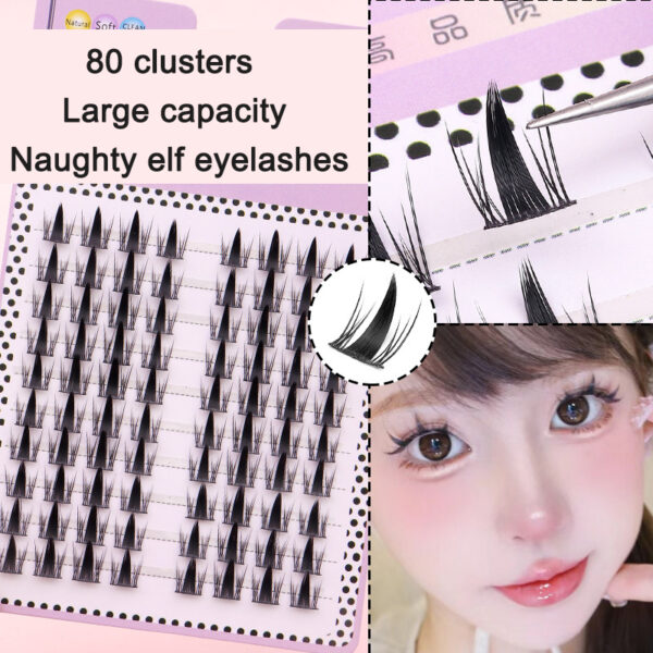 Sunflower Comics Pure Desire Eyelash Simulation Natural Thickening Large Segmented Trilogy False Eyelash Laziness - Image 27