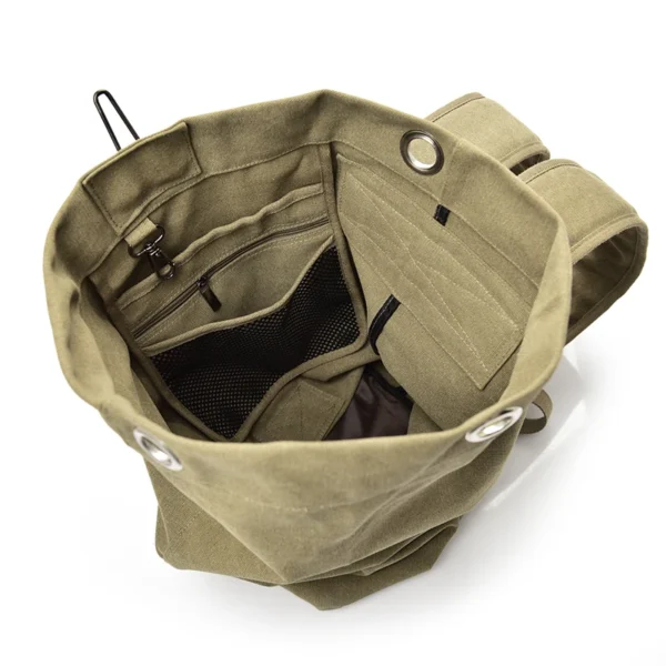 Large Capacity Rucksack Man Travel Bag Mountaineering Backpack Male Luggage Boys Canvas Bucket - Image 6