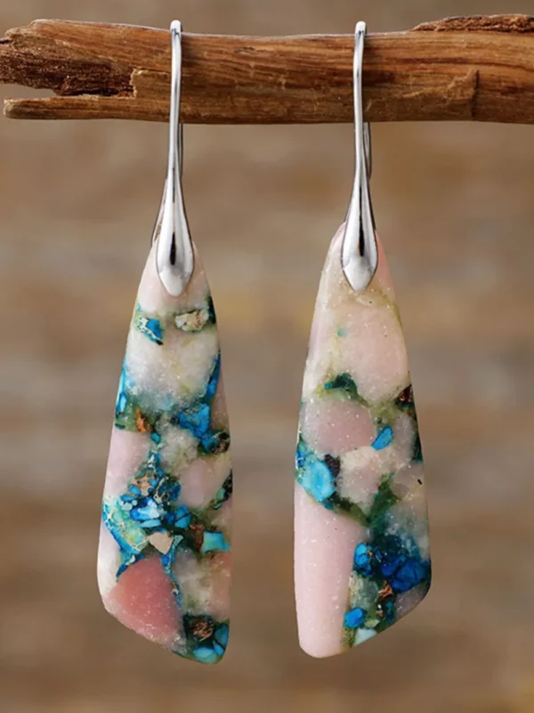 Geometrical Shape Dangle Earrings - Image 10