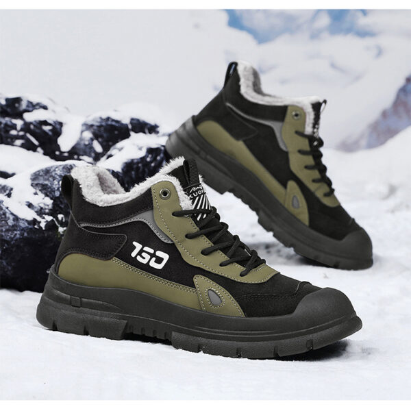Winter fleece warm Martin boots men's casual sports versatile Korean version anti cold snow boots - Image 4
