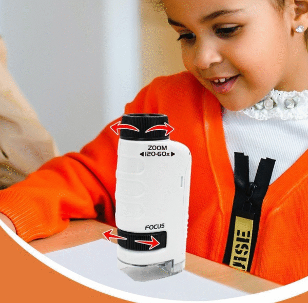 Bacterial microscope primary school student science experiment toy portable children's handheld microscope professional level - Image 4