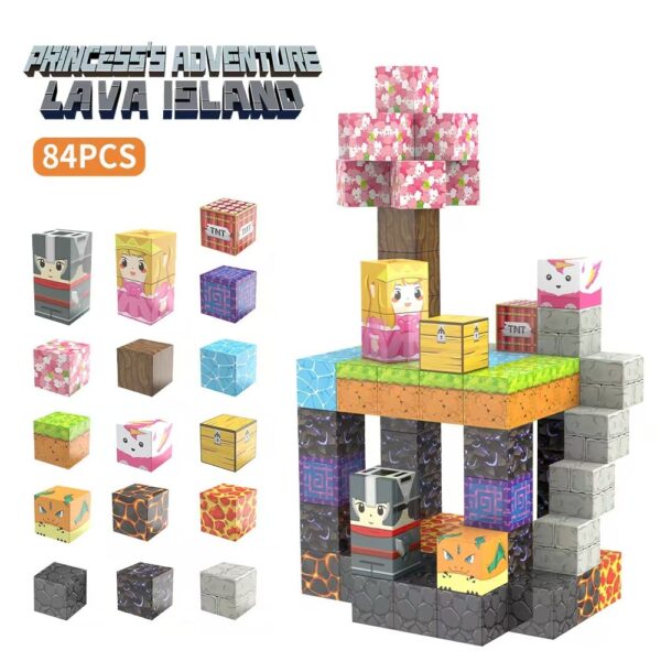 Magnetic cube Children's Educational Puzzle Assembly Toy Gift - Image 5