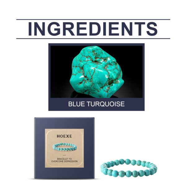 Blue Turquoise Bracelet, Simple And Elegant Personality With Stylish Accessories Hand Decoration Portable Bracelet - Image 5