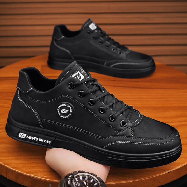 British style workwear Martin leather shoes soft soled casual shoes men's one foot trendy shoes - Image 4