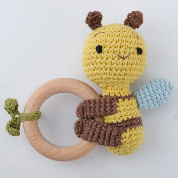 Carving Name Baby Soothing Bell Newborn Gift Bath Gift Knitted Cartoon Doll - Image 37