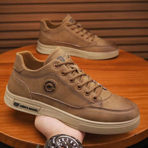 British style workwear Martin leather shoes soft soled casual shoes men's one foot trendy shoes - Image 6