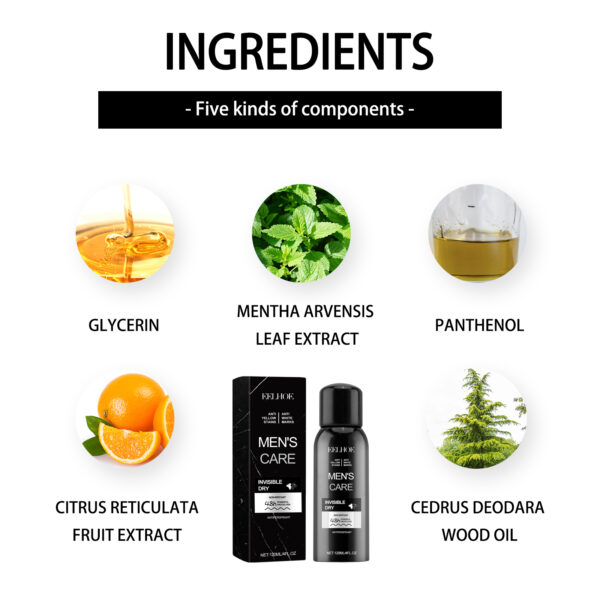 Antiperspirant, Underarm Sweat Odor Body Odor Cleansing Refreshing Fragrance Spray - Image 4