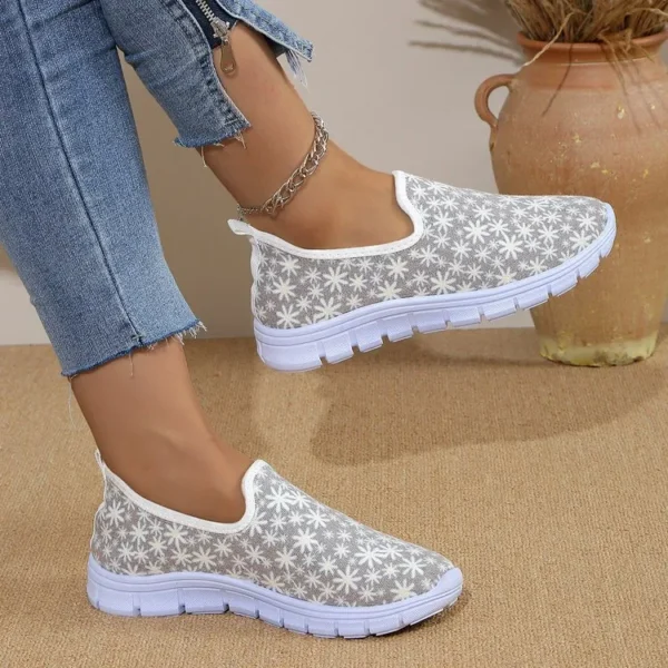 Printed Round Toe Slip-Ons - Image 4