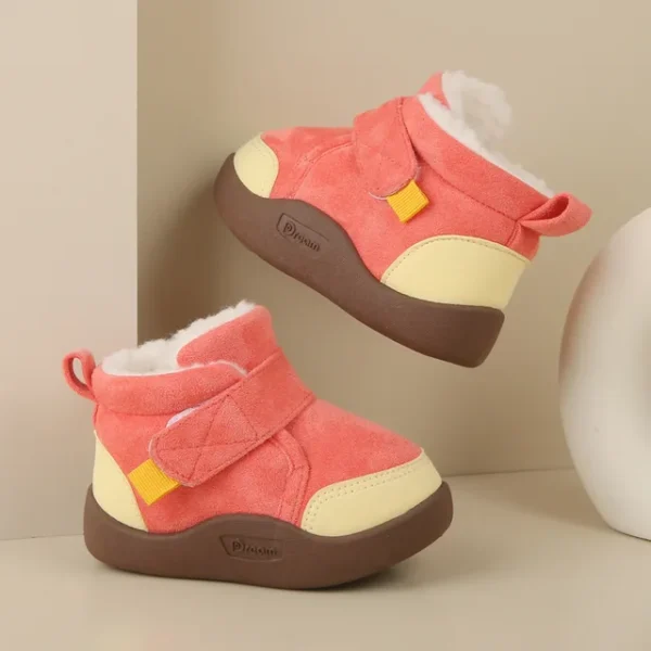 Winter Baby Girl Shoes Toddler Snow Boots Infant Plush Warm Kids Ankle Boots Boys Cotton Shoes - Image 11