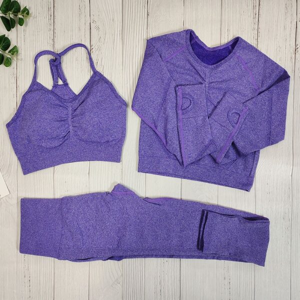 Yoga Clothing Set Sports Suit Women Sportswear Sports Outfit Fitness Set Athletic Wear Gym Seamless Workout Clothes For Women - Image 11