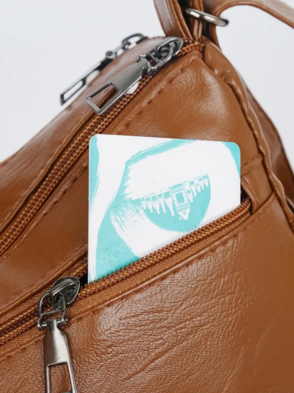PU Multi-Compartment Crossbody Bag - Image 8