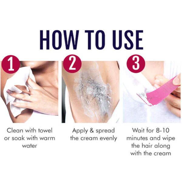 Hair Removal Cream, Gentle Cleansing Tender Hair Removal Cream - Image 7
