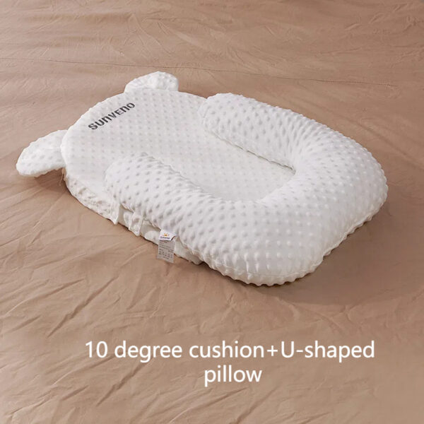 Four season anti milk overflow and choking pillow baby feeding tool baby anti spitting slope pad - Image 5