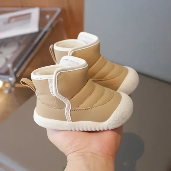 Autumn Winter Children Snow Boots Baby Girls Boys Boots Soft Sole Non-slip Infant Toddler Shoes Outdoor Thick Plush Kids Boots - Image 9