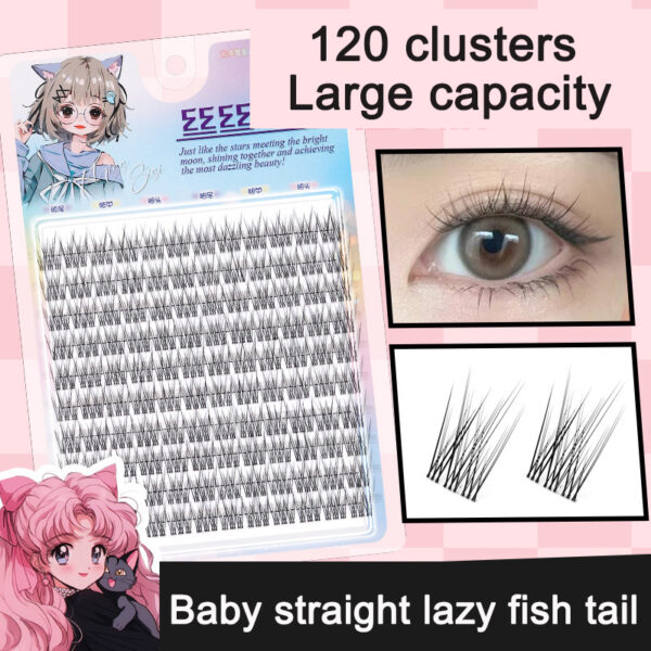 Sunflower Comics Pure Desire Eyelash Simulation Natural Thickening Large Segmented Trilogy False Eyelash Laziness - Image 21