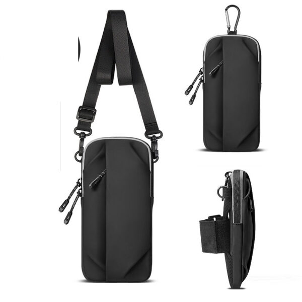 Running mobile phone arm bag for men and women, single shoulder diagonal cross bag, wrist bag, fitness sports travel equipment, - Image 6