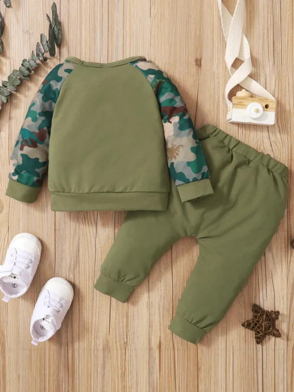 Children's Camouflage Top and Pants Set - Image 2