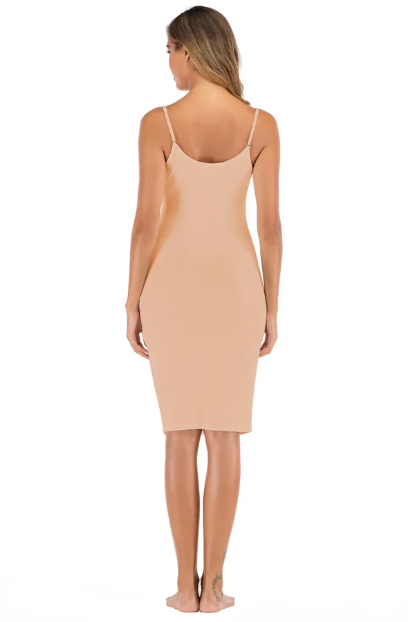 Lace Detail V-Neck Spaghetti Strap Lounge Dress - Image 9