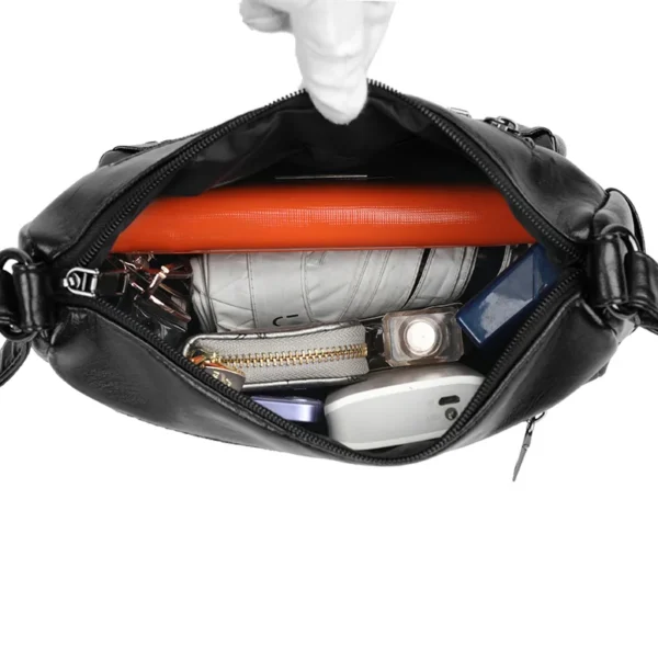PU Leather Multi-Pockets Crossbody Bag - Image 16
