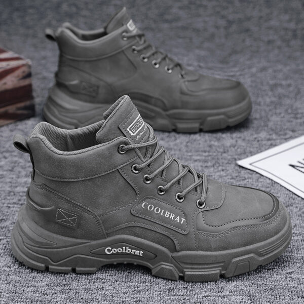 Workwear, outdoor hiking, spring labor protection, construction site, Martin boots, student men's shoes - Image 3