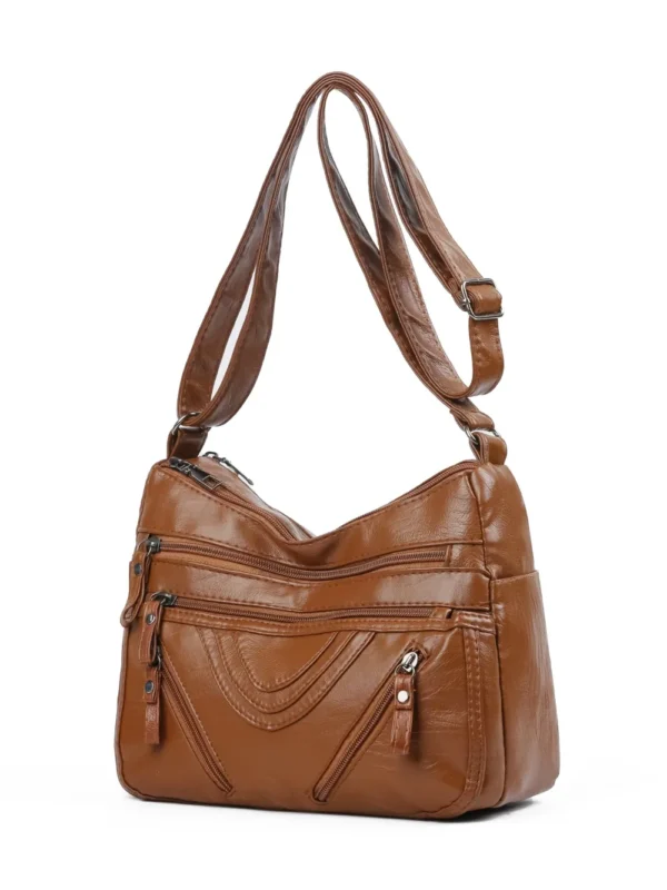 PU Multi-Compartment Crossbody Bag - Image 6