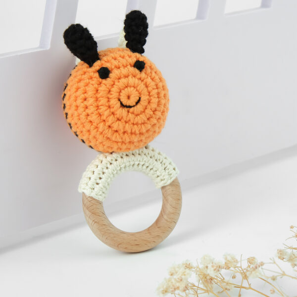 Carving Name Baby Soothing Bell Newborn Gift Bath Gift Knitted Cartoon Doll - Image 31