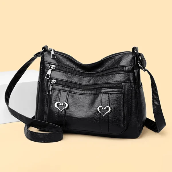 PU Leather Multi-Pockets Crossbody Bag - Image 7