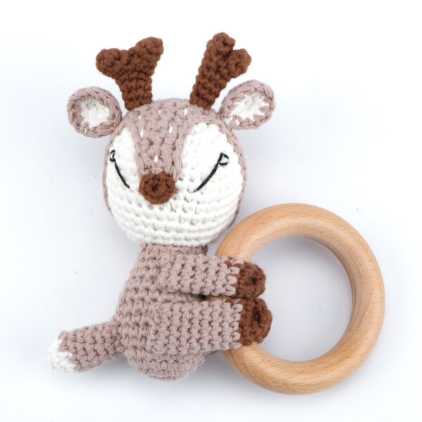 Carving Name Baby Soothing Bell Newborn Gift Bath Gift Knitted Cartoon Doll - Image 39