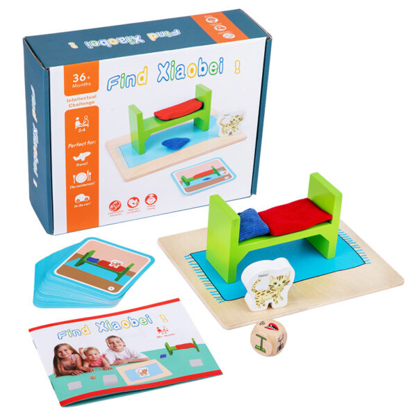 Children's Puzzle Search for Little Beimao Fun Logic Thinking Space Block Enlightenment Early Education Memory Matching Game - Image 2