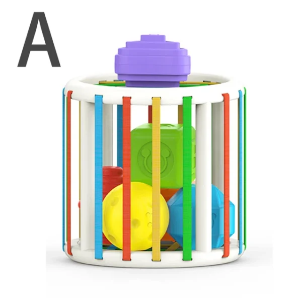 Baby Montessori Geometric Shape Blocks Toys Cube Box Color Perception Educational Game Motor Skill Tactile Touch Toys For Infant - Image 7