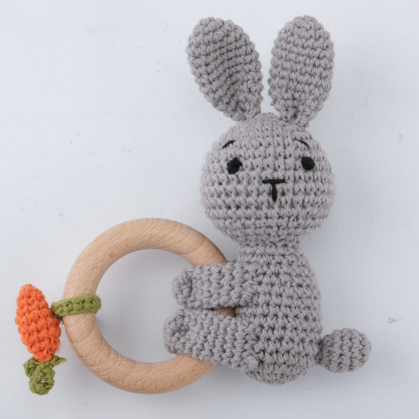 Carving Name Baby Soothing Bell Newborn Gift Bath Gift Knitted Cartoon Doll - Image 38