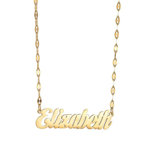 DIY Name Customization Necklace Women's Personalized Lip Chain Fashion Versatile Clavicle Neck Chain - Image 5