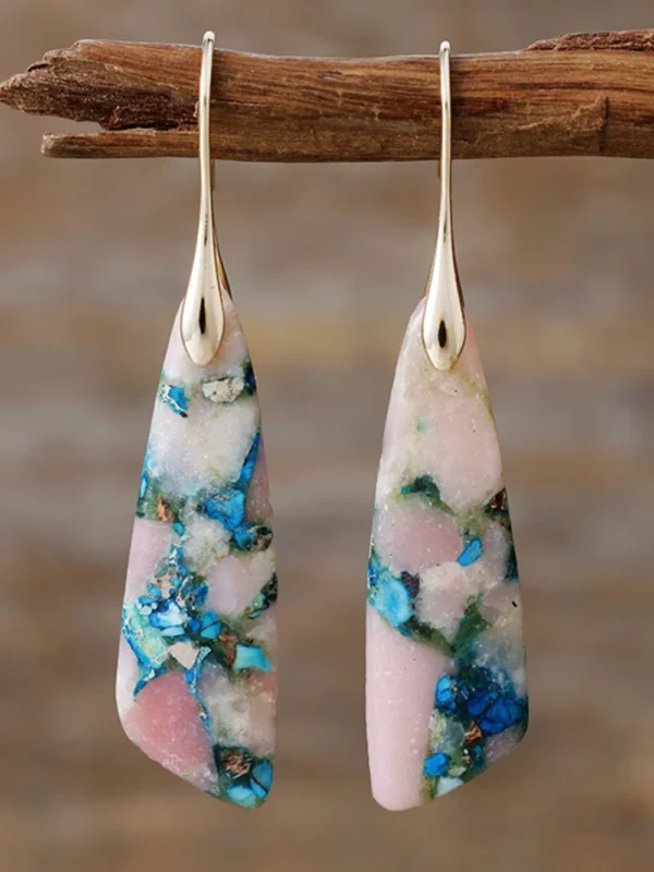 Geometrical Shape Dangle Earrings - Image 9
