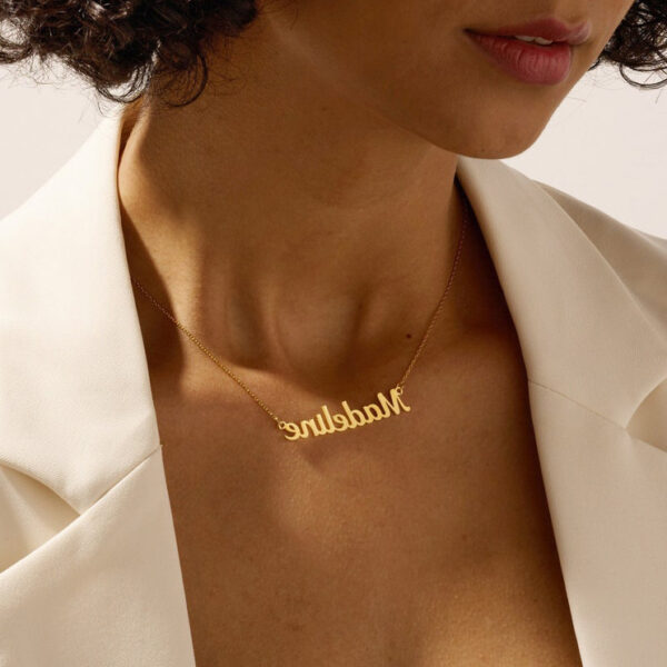 Personalized necklace 18K gold-plated personalized name necklace, birthday gift, Mother's Day gift - Image 3